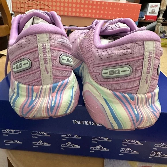 Brooks Lavender and Pastel Accent Running Sneakers - Picture 5 of 5